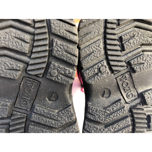 Sporto  Toddler Girls Winter Boots Pink & Black suede man made materials SZ US 7 - Picture 9 of 10